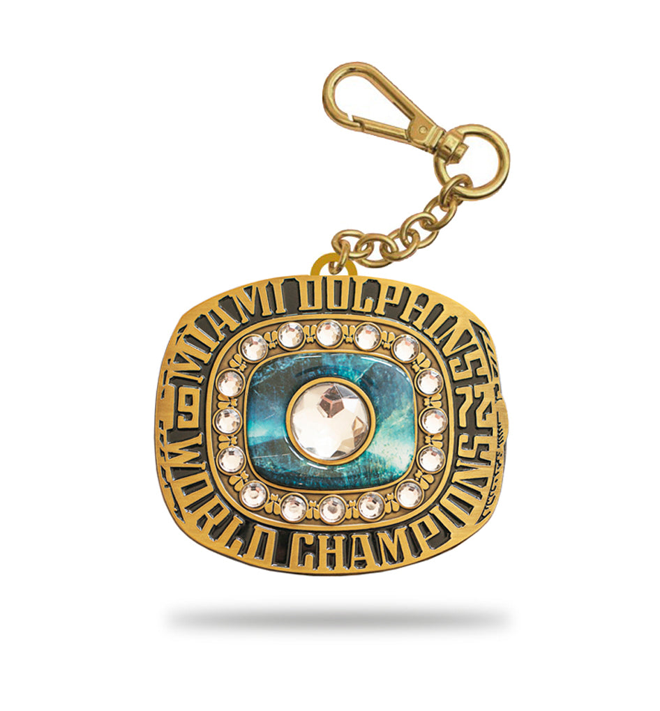 Miami Dolphins SB VII Championship Ring Keychain – Bling Badge